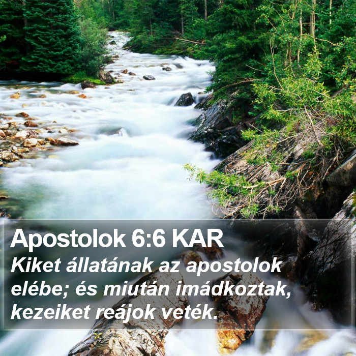 Apostolok 6:6 KAR Bible Study