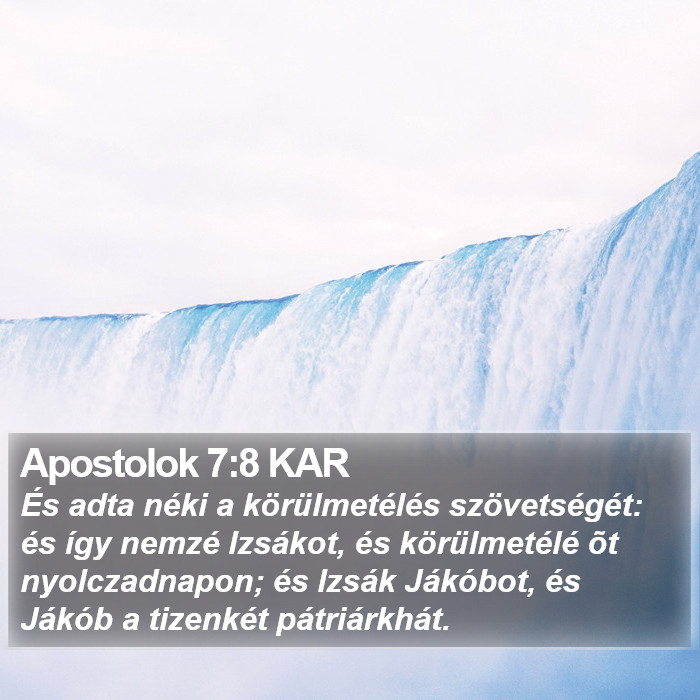 Apostolok 7:8 KAR Bible Study