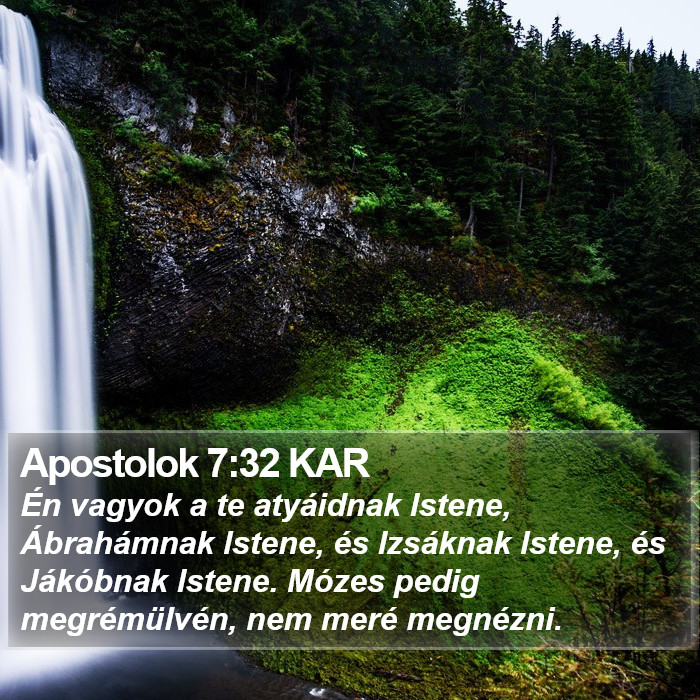 Apostolok 7:32 KAR Bible Study