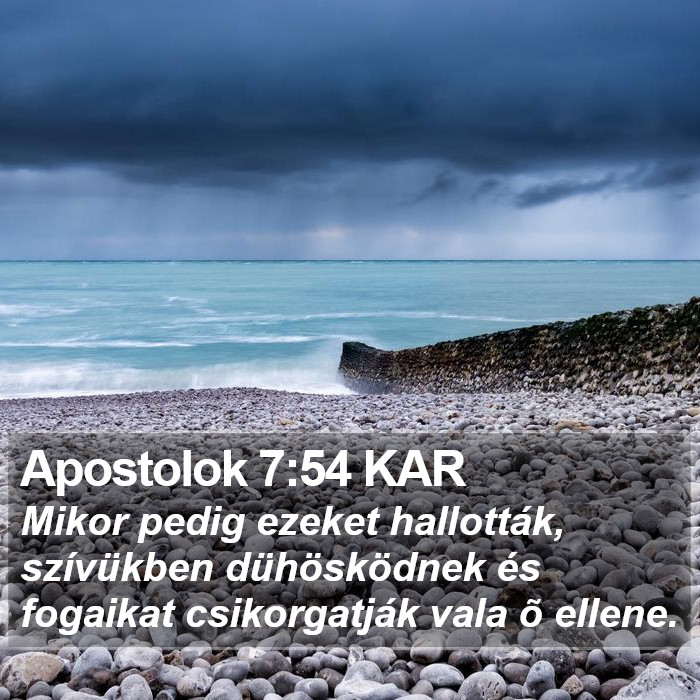 Apostolok 7:54 KAR Bible Study