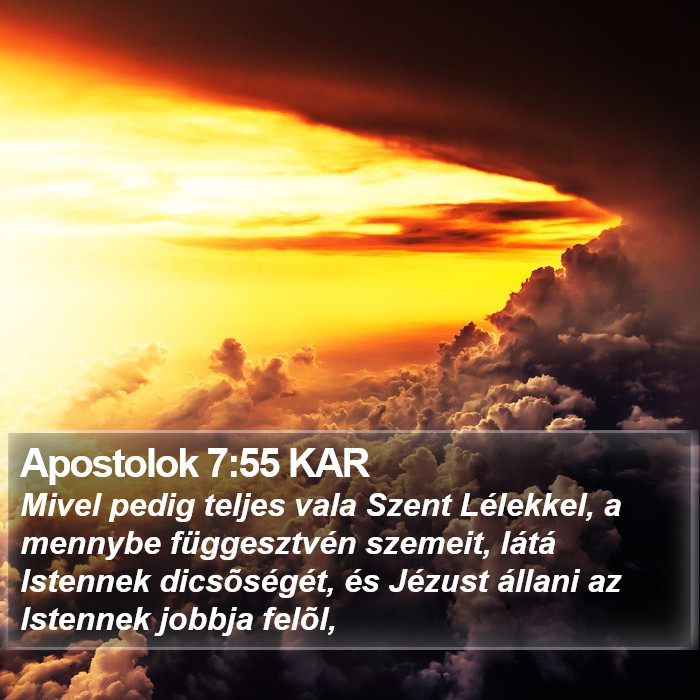 Apostolok 7:55 KAR Bible Study