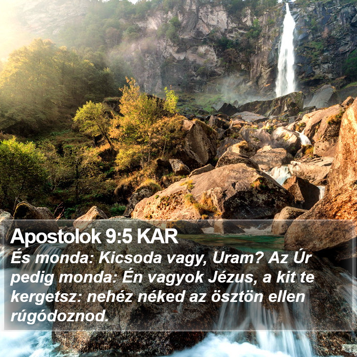 Apostolok 9:5 KAR Bible Study