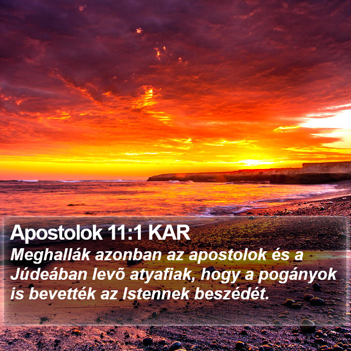 Apostolok 11:1 KAR Bible Study