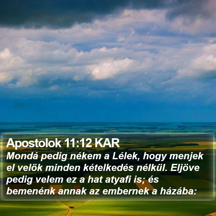 Apostolok 11:12 KAR Bible Study