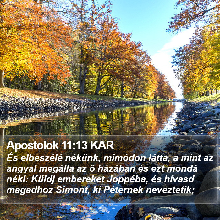 Apostolok 11:13 KAR Bible Study