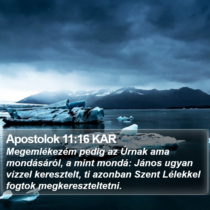 Apostolok 11:16 KAR Bible Study