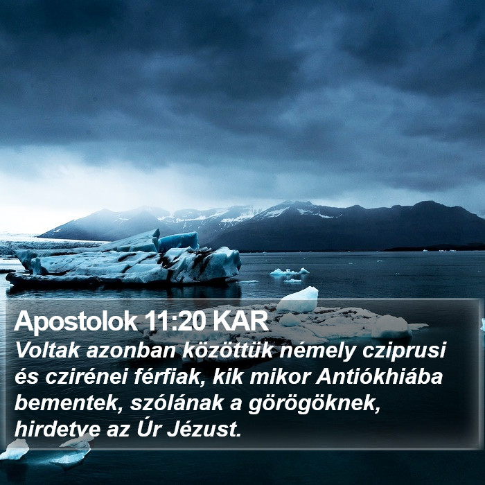 Apostolok 11:20 KAR Bible Study