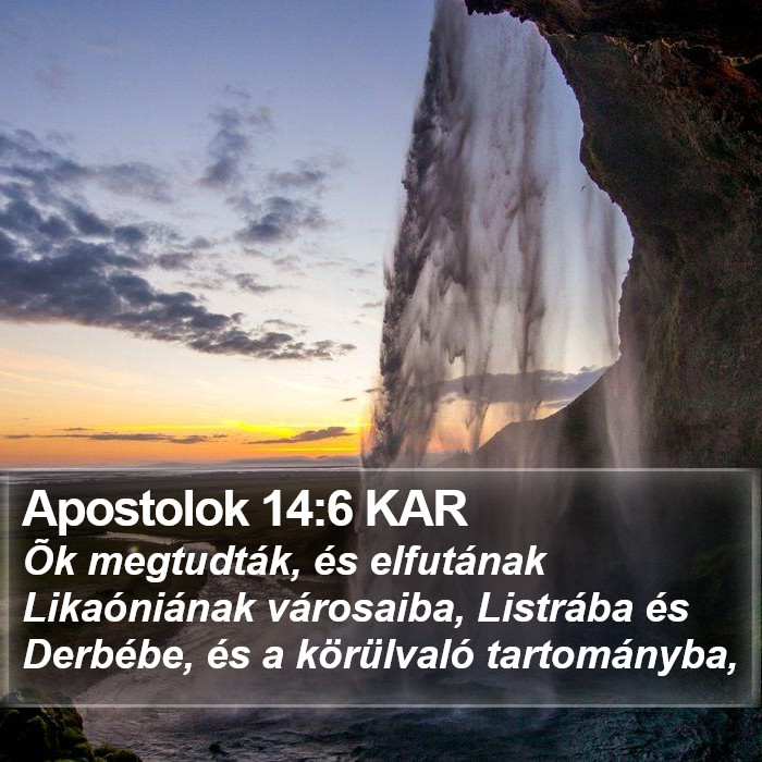 Apostolok 14:6 KAR Bible Study