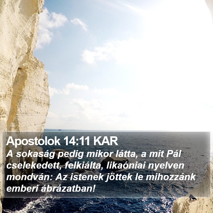 Apostolok 14:11 KAR Bible Study