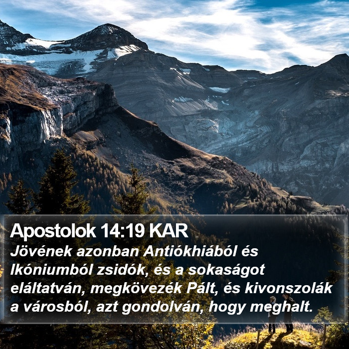 Apostolok 14:19 KAR Bible Study