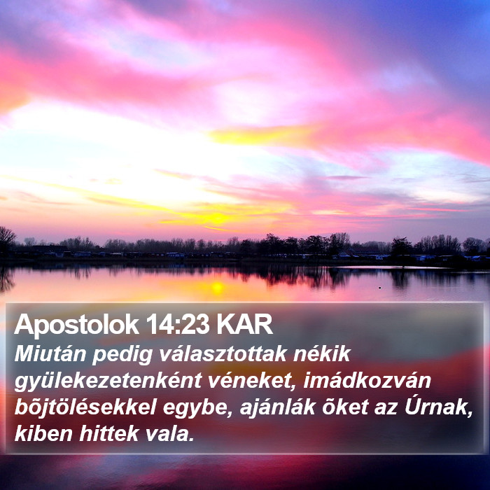 Apostolok 14:23 KAR Bible Study