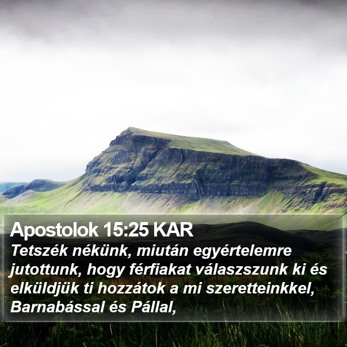 Apostolok 15:25 KAR Bible Study