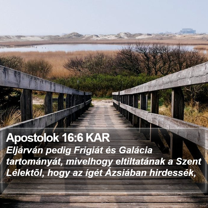 Apostolok 16:6 KAR Bible Study