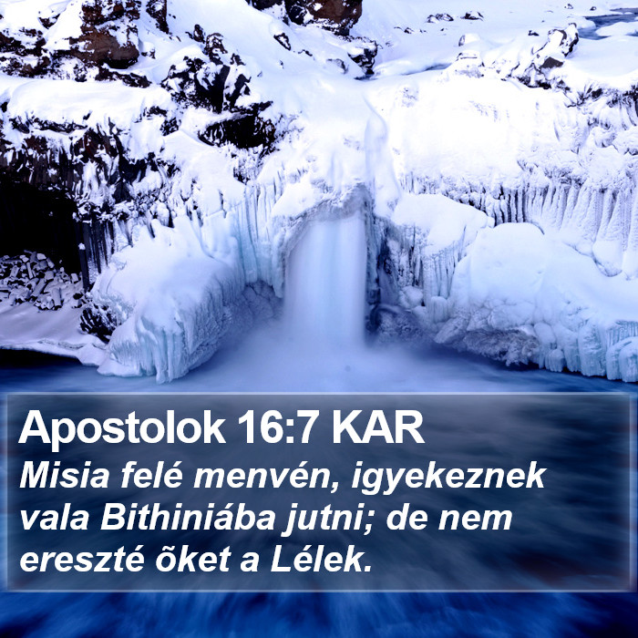 Apostolok 16:7 KAR Bible Study