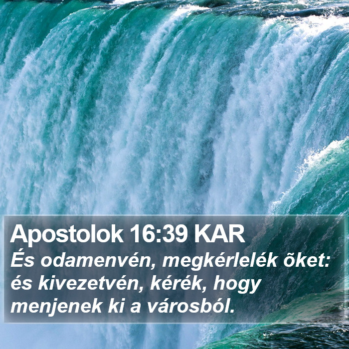 Apostolok 16:39 KAR Bible Study
