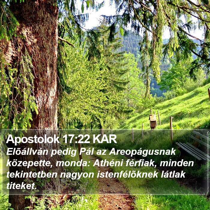 Apostolok 17:22 KAR Bible Study