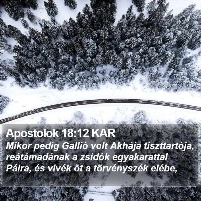 Apostolok 18:12 KAR Bible Study