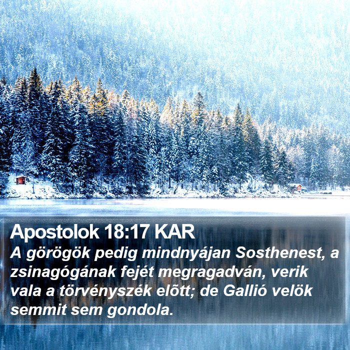 Apostolok 18:17 KAR Bible Study
