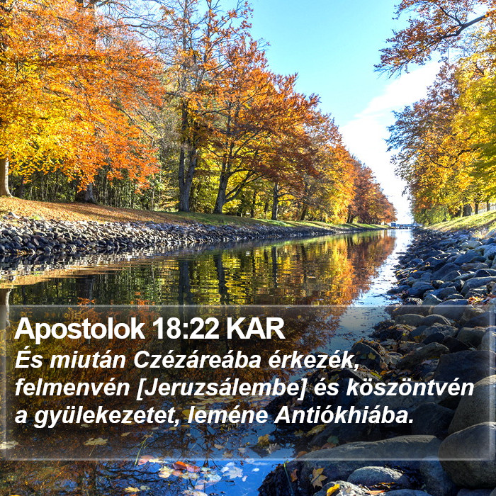 Apostolok 18:22 KAR Bible Study