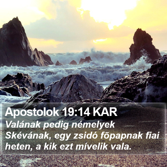 Apostolok 19:14 KAR Bible Study