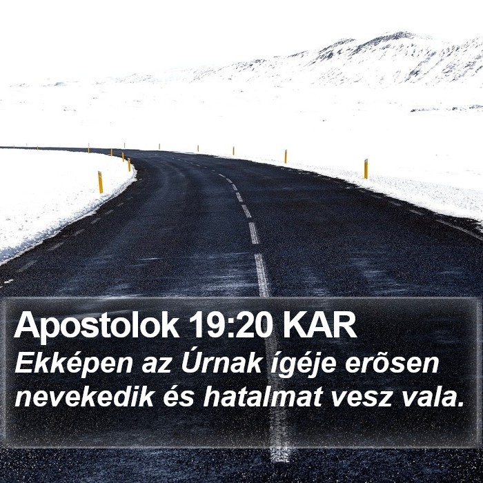 Apostolok 19:20 KAR Bible Study