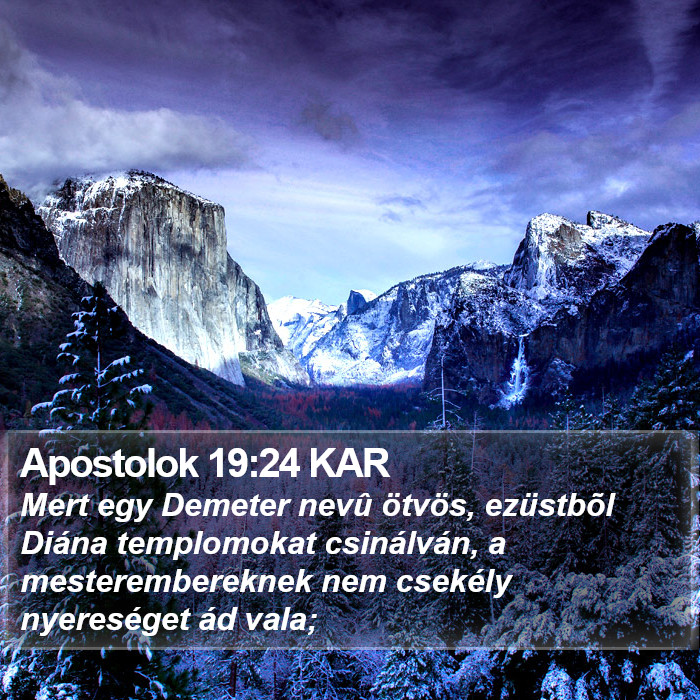 Apostolok 19:24 KAR Bible Study