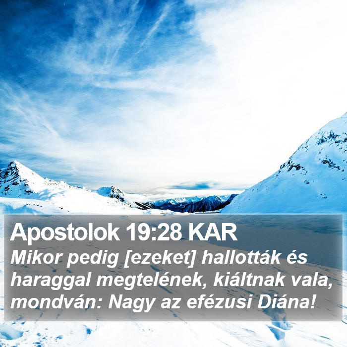 Apostolok 19:28 KAR Bible Study