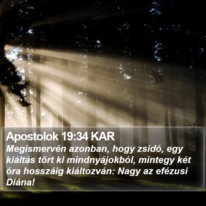 Apostolok 19:34 KAR Bible Study