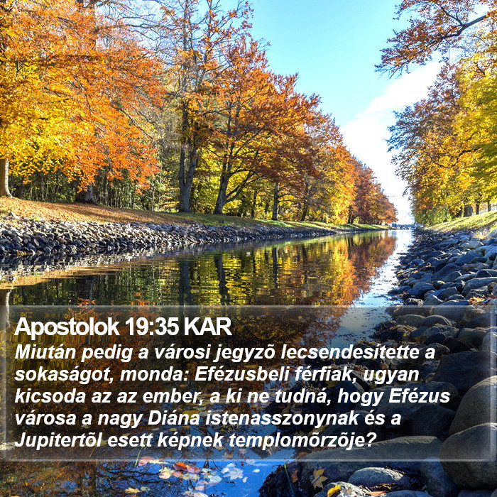 Apostolok 19:35 KAR Bible Study