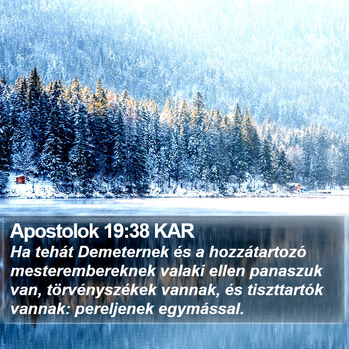 Apostolok 19:38 KAR Bible Study