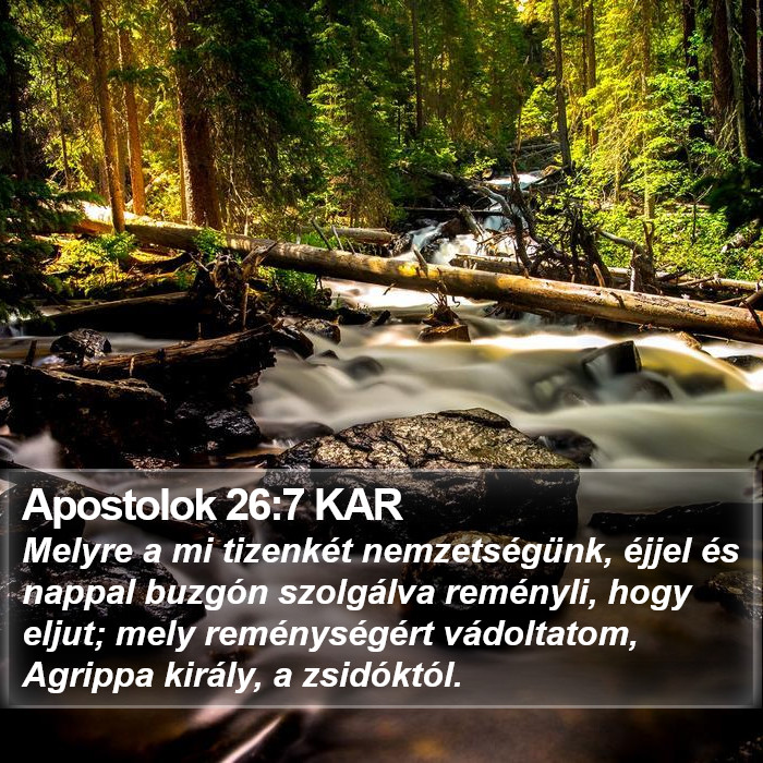 Apostolok 26:7 KAR Bible Study