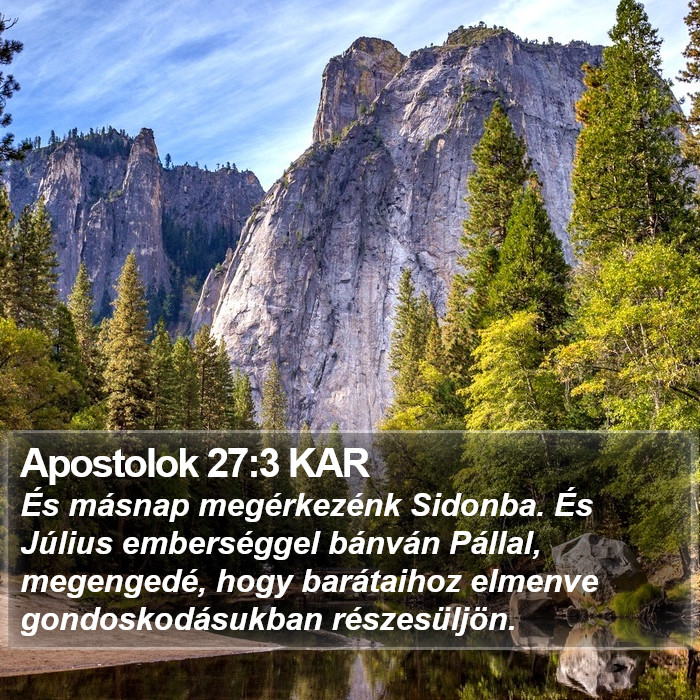 Apostolok 27:3 KAR Bible Study