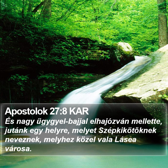 Apostolok 27:8 KAR Bible Study