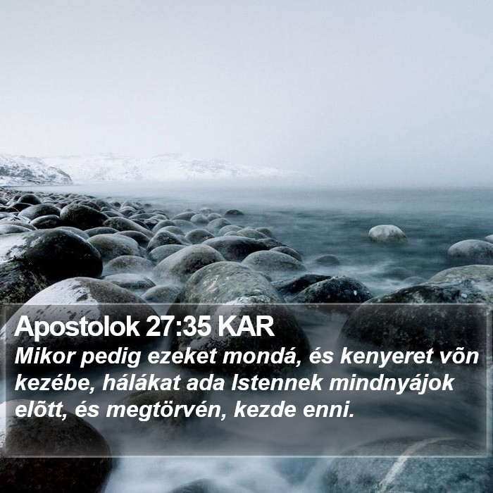 Apostolok 27:35 KAR Bible Study