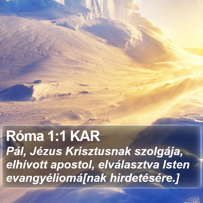 Róma 1:1 KAR Bible Study