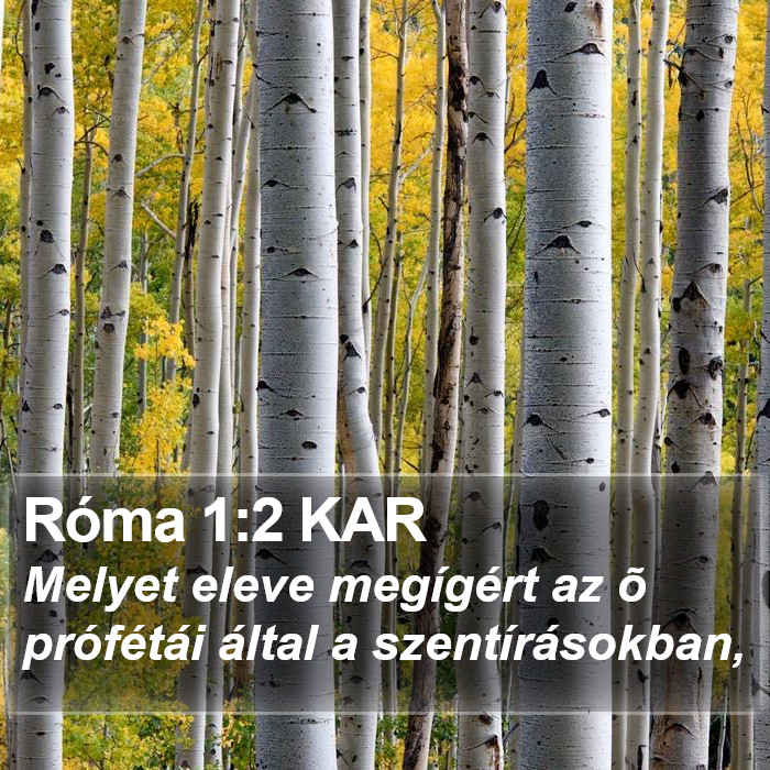 Róma 1:2 KAR Bible Study