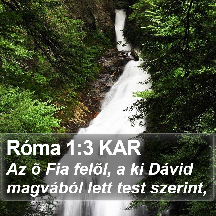 Róma 1:3 KAR Bible Study