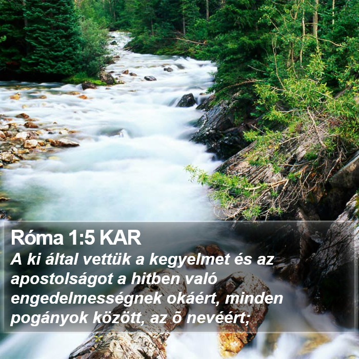 Róma 1:5 KAR Bible Study