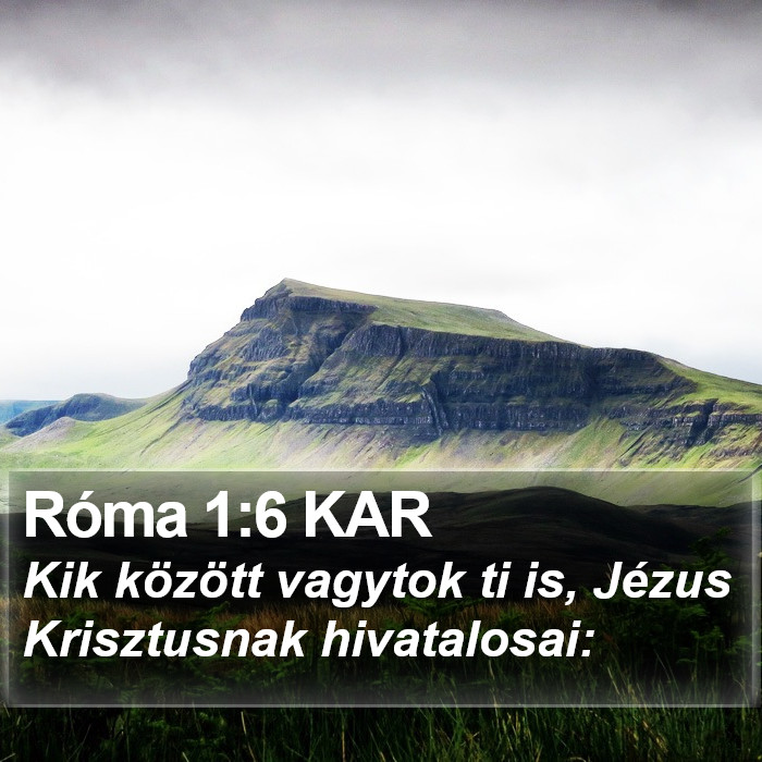 Róma 1:6 KAR Bible Study