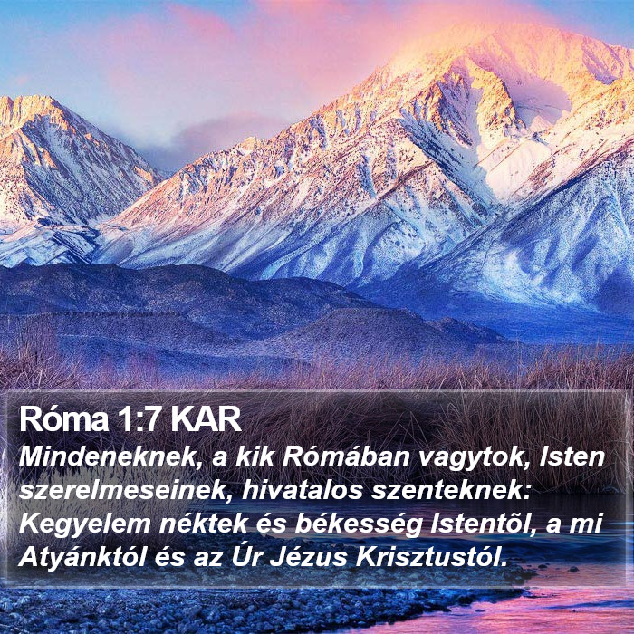 Róma 1:7 KAR Bible Study