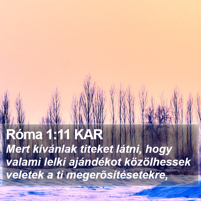 Róma 1:11 KAR Bible Study