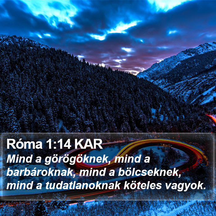 Róma 1:14 KAR Bible Study