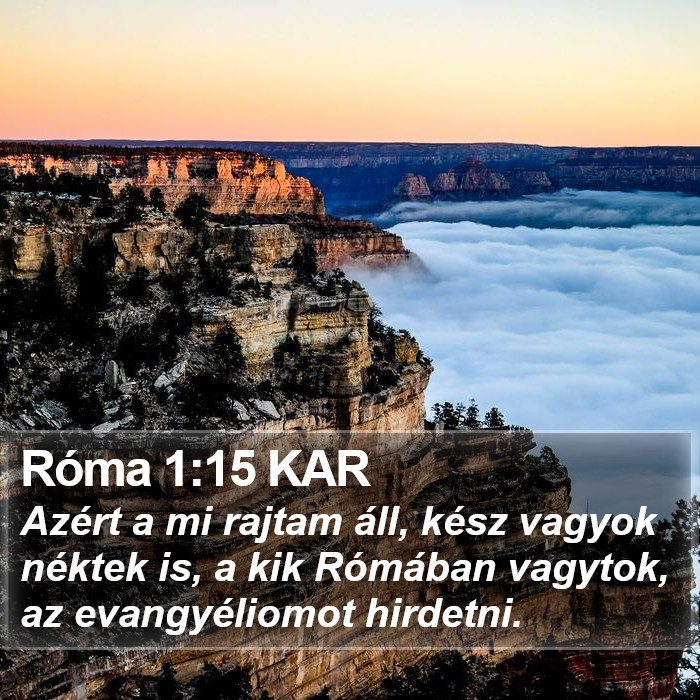 Róma 1:15 KAR Bible Study