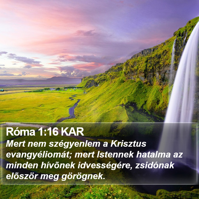 Róma 1:16 KAR Bible Study