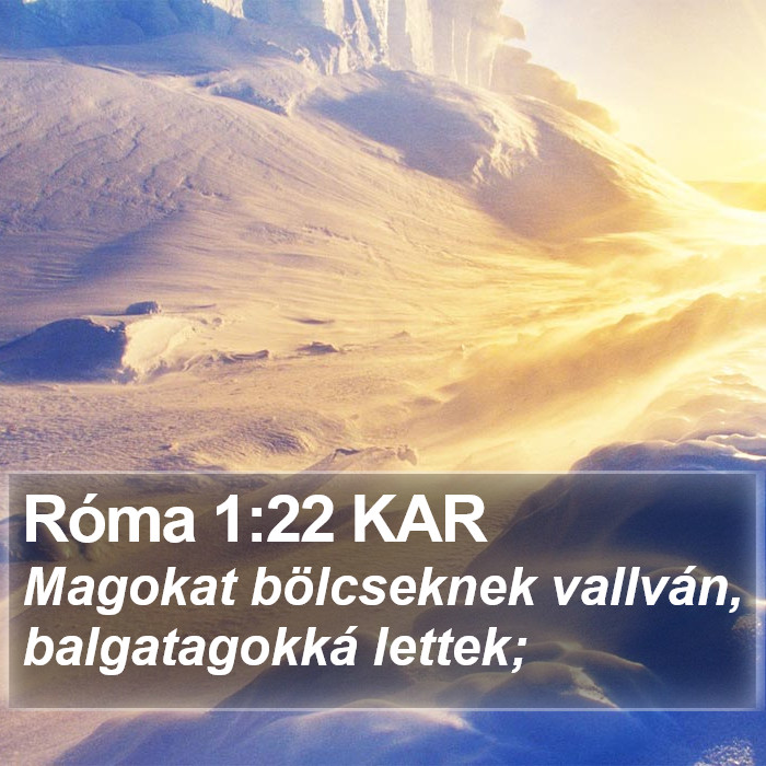 Róma 1:22 KAR Bible Study