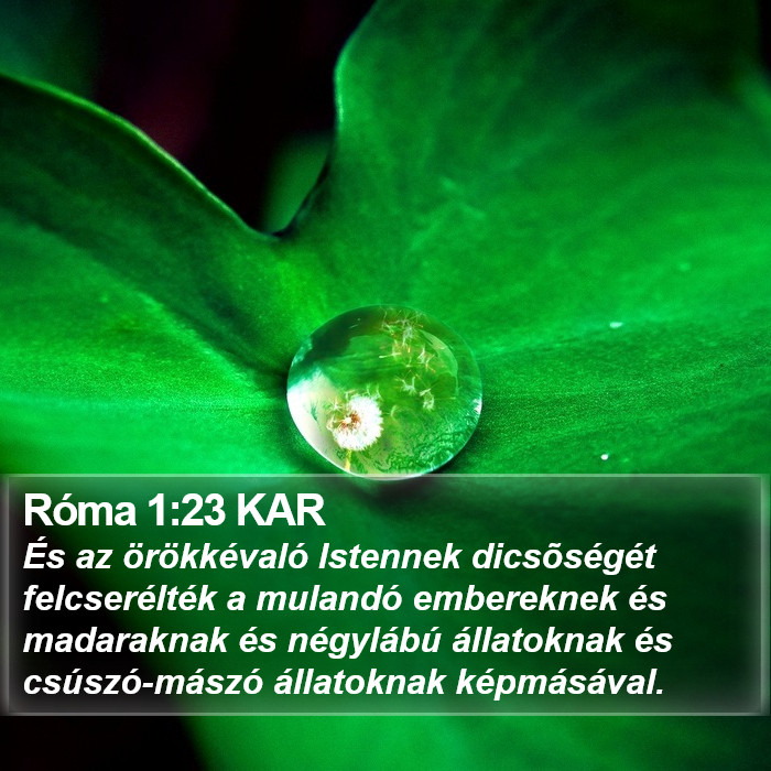 Róma 1:23 KAR Bible Study