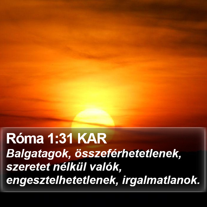 Róma 1:31 KAR Bible Study