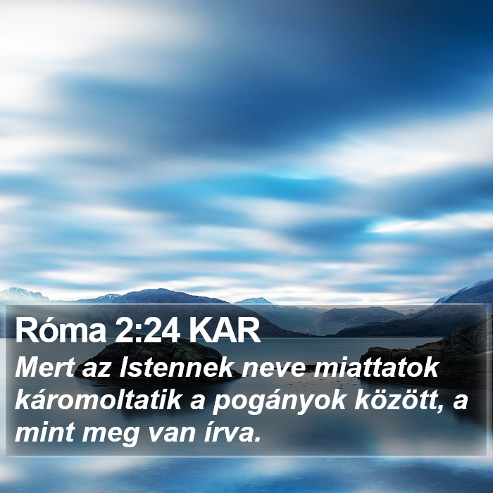 Róma 2:24 KAR Bible Study