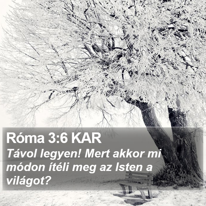 Róma 3:6 KAR Bible Study