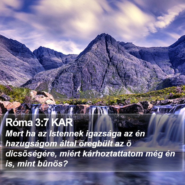 Róma 3:7 KAR Bible Study